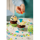 Confezione 12 pz 2D soggetti calcio in Zucchero Football assortiti