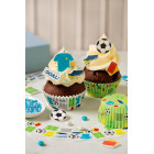 Confezione 12 pz 2D soggetti calcio in Zucchero Football assortiti