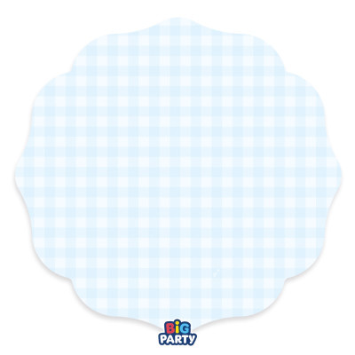 6 Sottopiatti Ø35cm Vichy Celeste piatto MAXI sottopiatto in carta monouso sagomato