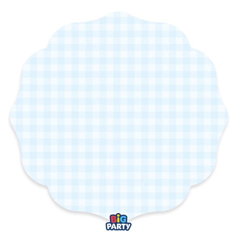6 Sottopiatti Ø35cm Vichy Celeste piatto MAXI sottopiatto in carta monouso sagomato