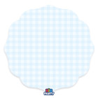 6 Sottopiatti Ø35cm Vichy Celeste piatto MAXI sottopiatto in carta monouso sagomato