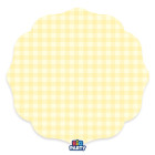 6 Sottopiatti Ø35cm Vichy Giallo piatto MAXI sottopiatto in carta monouso sagomato