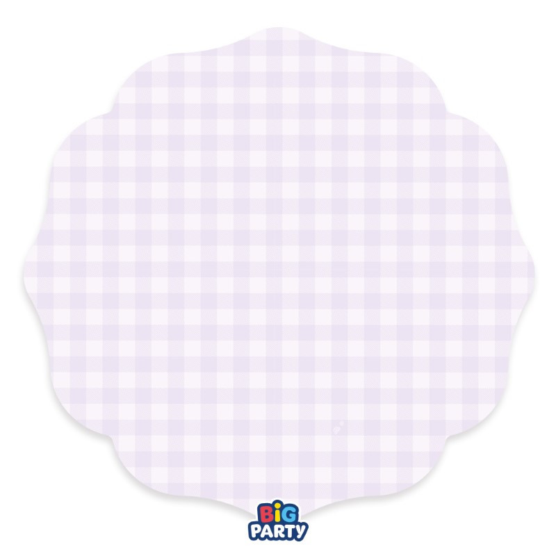 6 Sottopiatti Ø35cm Vichy Lilla piatto MAXI sottopiatto in carta monouso sagomato