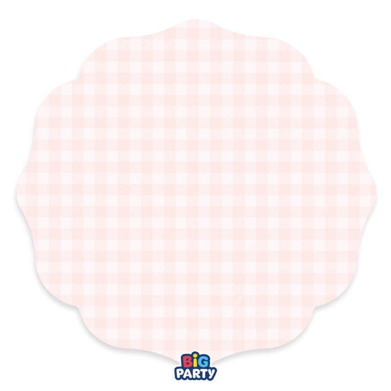 6 Sottopiatti Ø35cm Vichy Rosa piatto MAXI sottopiatto in carta monouso sagomato