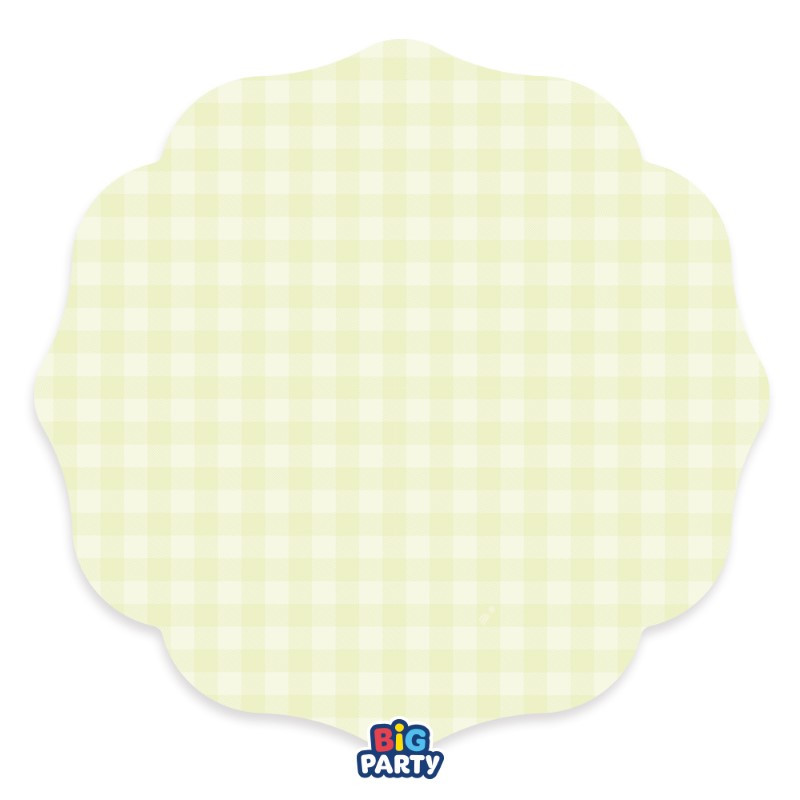 6 Sottopiatti Ø35cm Vichy Verde piatto MAXI sottopiatto in carta monouso sagomato