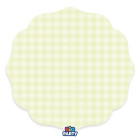 6 Sottopiatti Ø35cm Vichy Verde piatto MAXI sottopiatto in carta monouso sagomato