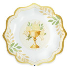 Coordinato feste tavola PRIMA COMUNIONE HOLY calice piatti bicchieri tovaglioli