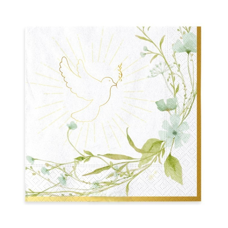 16 Tovaglioli CONFIRMATION - 25cm - Tovagliolini in carta piccoli da dessert