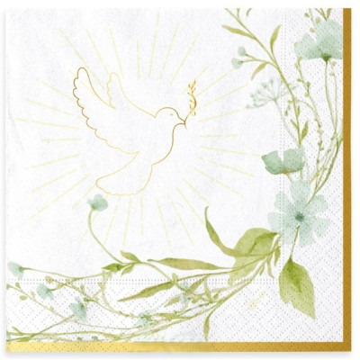 Coordinato tavola CONFIRMATION 1° Comunione, Confessione Pasqua Colomba  piatti bicchieri tovaglioli