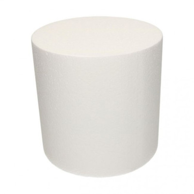 Disco in POLISTIROLO espanso 20 X H20 Base Tonda per torte,Dolci o Topper Finti