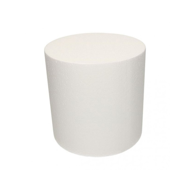 Disco in POLISTIROLO espanso 20 X H20 Base Tonda per torte,Dolci o Topper Finti