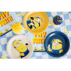 44pz -Coordinato tavola festa MINIONS - piatti, bicchieri, tovaglioli - 12 ospiti