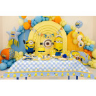 44pz -Coordinato tavola festa MINIONS - piatti, bicchieri, tovaglioli - 12 ospiti