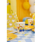 44pz -Coordinato tavola festa MINIONS - piatti, bicchieri, tovaglioli - 12 ospiti