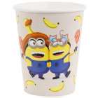 45pz -Coordinato tavola festa MINIONS - piatti, bicchieri, tovaglioli, tovaglia - 12 ospiti