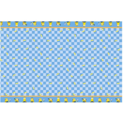 45pz -Coordinato tavola festa MINIONS - piatti, bicchieri, tovaglioli, tovaglia - 12 ospiti