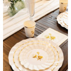 Coordinato feste tavola COMUNIONE e CRESIMA - ORO - piatti bicchieri tovaglioli