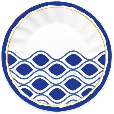 Coordinato festa Estate Mare Santorini piatti bicchieri tovaglioli