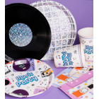 Kit coordinato tavola MUSIC PARTY musica dj - piatti bicchieri tovaglioli