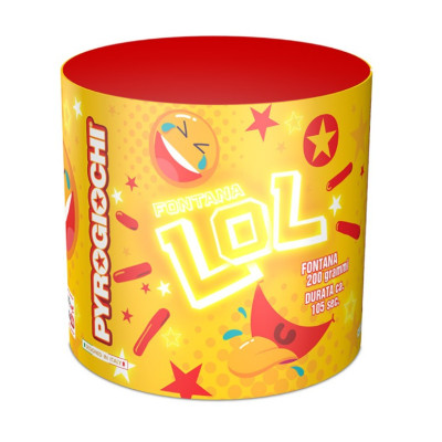 FONTANA LOL - giochi pirici - scintille multicolor durata 105 secondi