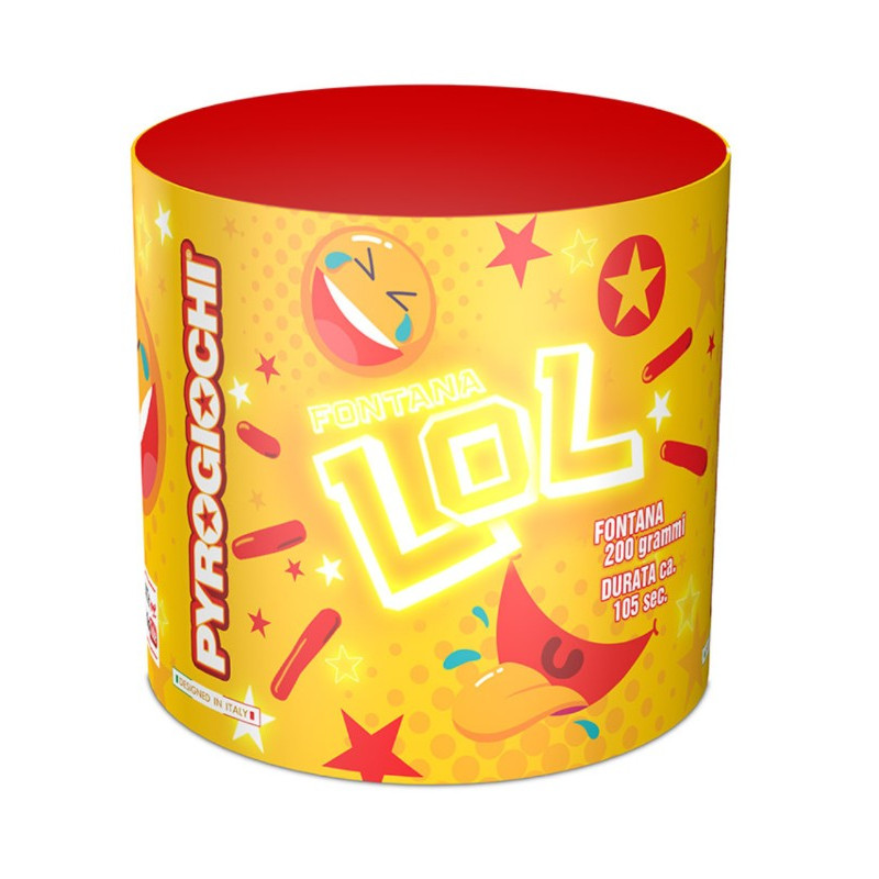 FONTANA LOL - giochi pirici - scintille multicolor durata 105 secondi