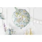 Pallone PALLONCINO in Foil Mylar PRIMA COMUNIONE IHS- gonfiabile ad aria o ad elio 45 cm