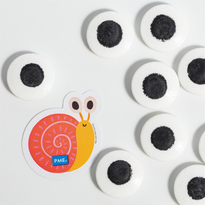 Decorazioni OCCHI GRANDI - 18 mm in ZUCCHERO SPRINKLE MIX per torte dolci - 25g