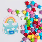 Decorazioni STELLE stelline multicolor - 7 mm in ZUCCHERO SPRINKLE MIX per torte dolci - 25g