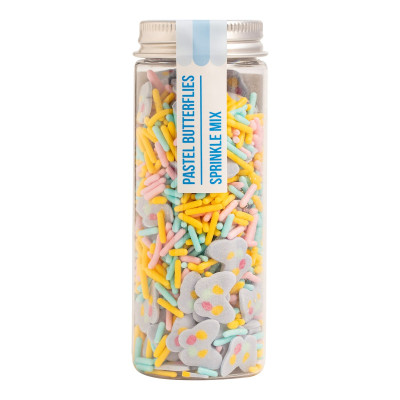 Decorazioni FARFALLE e Bastoncini ZUCCHERO SPRINKLE MIX per torte dolci - 57g