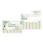 Biglietto d'auguri augurale di PROMESSA DI MATRIMONIO - Pochet portasoldi  con stampa flute