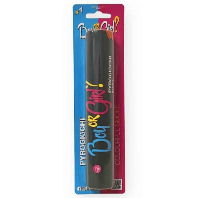 FUMOGENO colore ROSA GENDER REVEAL Boy or Girl DURATA 45/60 secondi circa