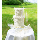 Decorazioni per torte fai da te con fiocchi BIANCO, 10 pezzi.
