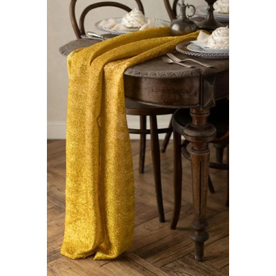 RUNNER decorativa in fibra ORO decoro tavola - 36cm x 3mt