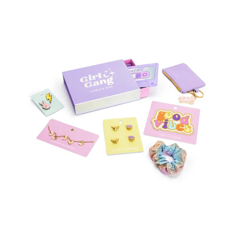 Scatola regalo Girl Gang Goodie Box mista orecchini, collana, stingocoda portamonete