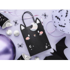 Busta regalo in carta a forma di gatto nero con orecchie cm h18x8X14 cm