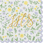 20 Tovaglioli in carta COMUNIONE smerlato con scritta IHS dorata - 33x33cm