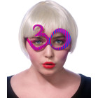 Occhiali a forma di numero 30 colore fucsia blu