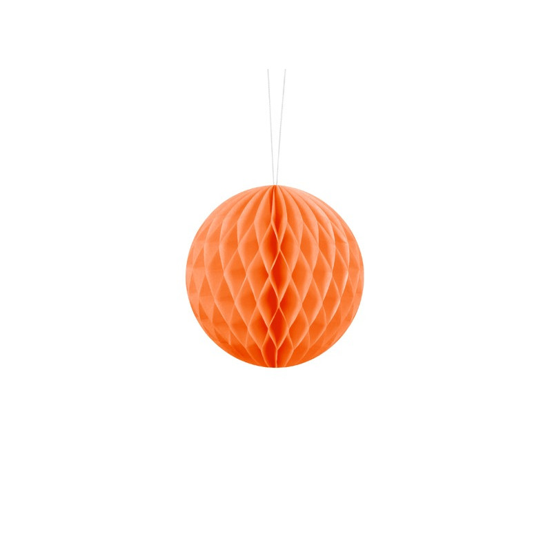 Decorazione SFERA ARANCIONE carta frufru forma sferica - 10cm