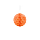 Decorazione SFERA ARANCIONE carta frufru forma sferica - 10cm