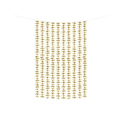TENDA ORO luido tendina fiori festone per scenario, addobbo decoro feste 1x2,1mt