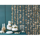 TENDA ORO luido tendina fiori festone per scenario, addobbo decoro feste 1x2,1mt