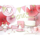 Set 3 festone Ruota Rosa chiaro bianco decorazione Compleanno addobbo decoro festa
