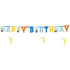 Festone ghirlanda HAPPY BIRTHDAY MINIONS 1,53mt - addobbo decoro tavola festa compleanno