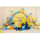 Festone ghirlanda HAPPY BIRTHDAY MINIONS 1,53mt - addobbo decoro tavola festa compleanno