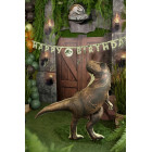 Pallone DINOSAURO in foil Mylar Jurassic world T-REX 92X98 cm - sagoma