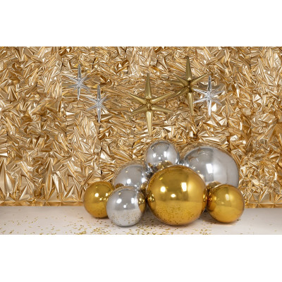 1 Pallone PALLONCINO in foil MYLAR STELLA multi punte 105 cm
