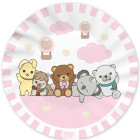 Kit coordinato tavola festa THUN teddy friend Rosa orsetto - piatti bicchieri tovaglioli