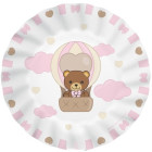 Kit coordinato tavola festa THUN teddy friend Rosa orsetto - piatti bicchieri tovaglioli