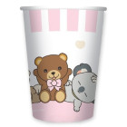 Kit coordinato tavola festa THUN teddy friend Rosa orsetto - piatti bicchieri tovaglioli