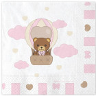 Kit coordinato tavola festa THUN teddy friend Rosa orsetto - piatti bicchieri tovaglioli